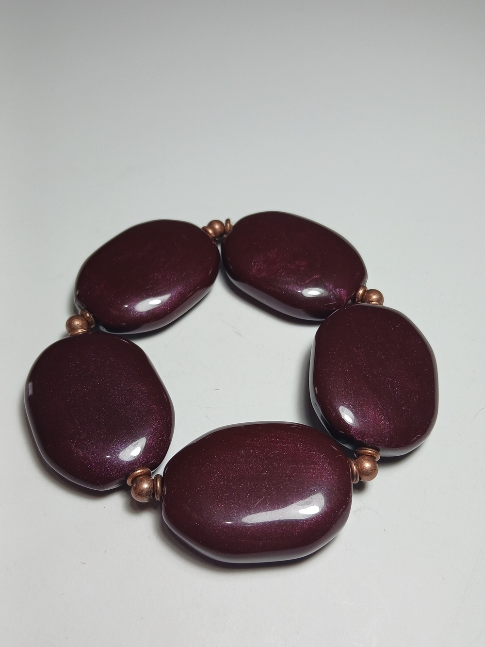 Women’s Chunky Maroon Bracelet - Quartz - Picture 3 of 4